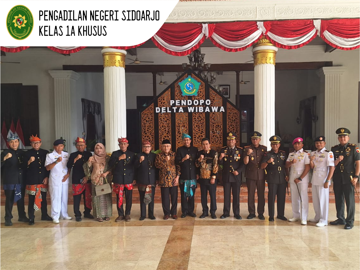 KETUA PENGADILAN NEGERI SIDOARJO MENGHADIRI UPACARA PERINGATAN HARI JADI KABUPATEN SIDOARJO